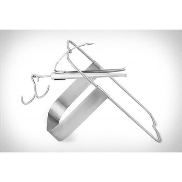 The Ultimate Chicken Roaster Williams Sonoma-Stainless Steel Barbecue Grill Tool - Picture 2 of 9